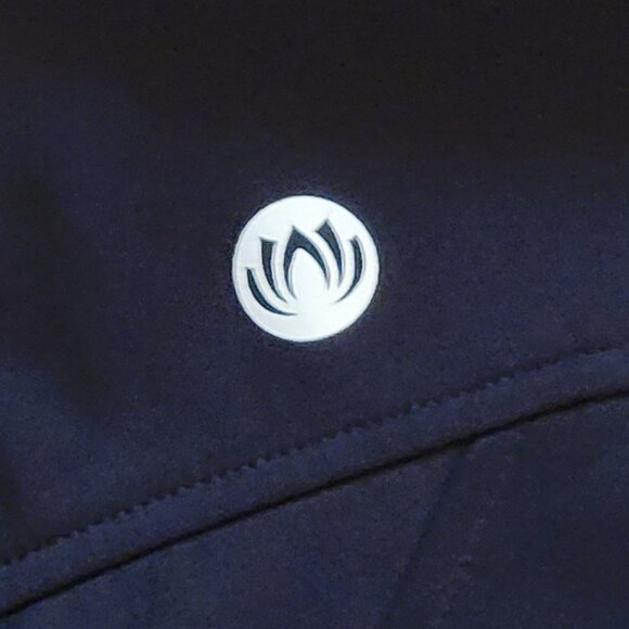 Women's Mondetta Black Fitted Soft Shell Hooded Athletic Jacket Coat - M - Picture 10 of 11